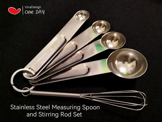 13-Pack, Stainless Steel Measuring Spoon & Cup Set by Last Confection – Mix  Wholesale