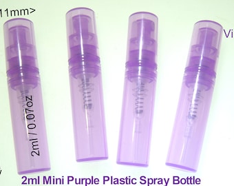 Clearance Sales 45/100 pcs 82/200pcs Mini 2ml Spray Bottle Purple Empty Plastic Spray Bottle Perfume Spray Bottle Portable Perfume Bottle