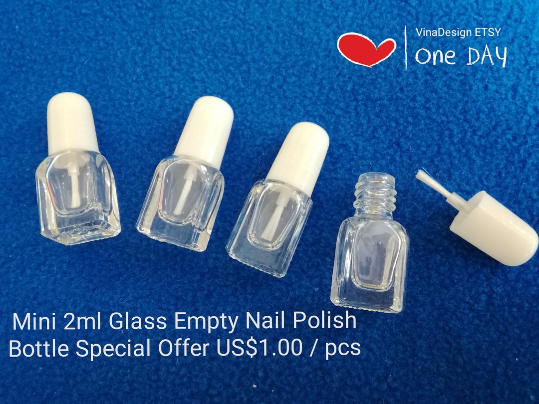 35pcs 2ml Clear Glass Bottles 16*25mm Vials with Plastic Lid Small Bottle