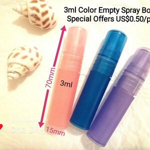 Color Spray Bottle Plastic Perfume Color Spray Bottle Plastic Perfume