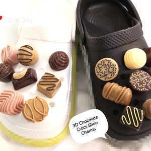 3D Chocolate Shoe Charm Heart Chocolate Shoe Charm Real Shaped Chocolate Shoes Sharms Croc Candy Crocs Shoe Charm Nuts Chocolate Croc Buckle