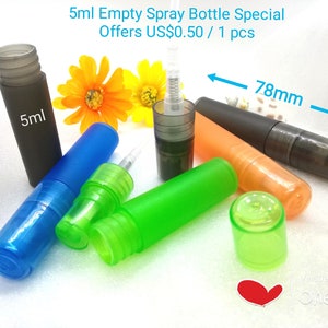 Color Spray Bottle Plastic Perfume Color Spray Bottle Plastic Perfume
