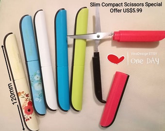 Compact Scissors Foldable Scissors Slim Scissors Smart Scissors Pocket Scissors Portable Scissors Pen Shape Scissor Cute Scissor VinaDesign