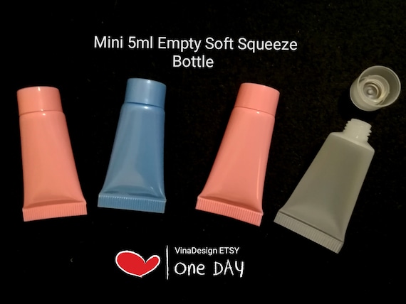 Mini 5ml Empty Squeeze Bottle Soft Bottle Pink Squeeze Tube Blue