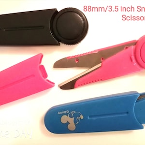 88mm/3.5'' Small Compact Scissors Cute Scissor Portable Scissor Foldable Scissor Small Stainless Steel Scissors Pink Scissor Cartoon Scissor