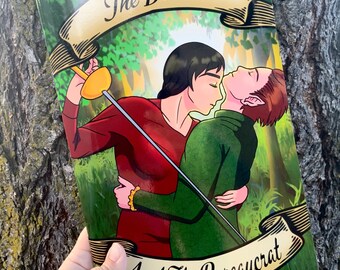 Queer Indie Comic “The Blade and The Bureaucrat”| T4T Steamy Romantic Fantasy |NSFW 18+| Full Color Graphic Novel | Vampires & Magic |