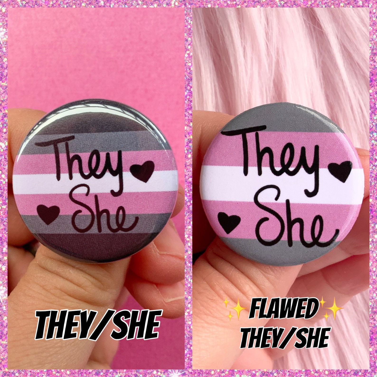 Demigirl Pride Flag Sticker Die Cut Vinyl Waterproof Sticker