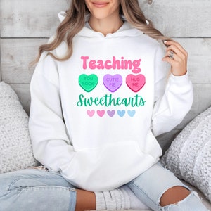 Valentines Day Teacher PNG, Teaching Sweethearts, Teacher Shirts, Png for Teacher Valentines Day, Love Teacher Shirt, Valentines Day Png