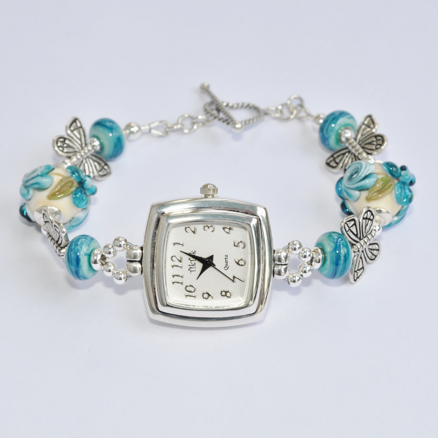 Vintage Beaded Watch The Beads of Rice Steel Watch Bracelet main image 4