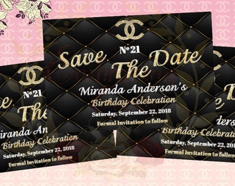 Chanel invitation | Etsy