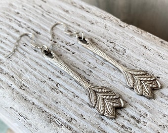 Cutlery jewelry Earrings made of silver-plated sugar tongs Cutlery Spoons Earrings Earrings