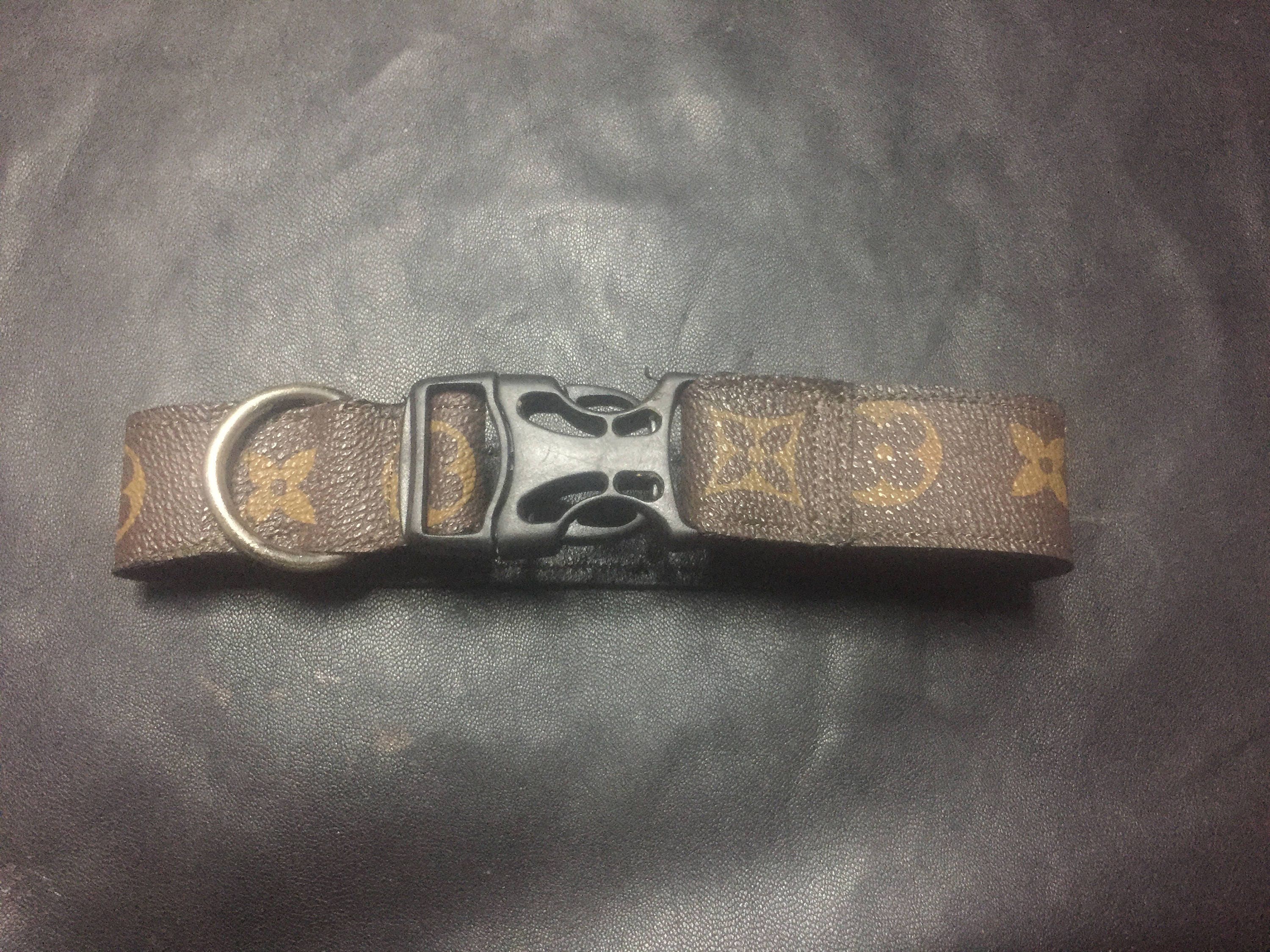 Louis Vuitton Dog collar medium 1 wide LV 1215 lengths Etsy