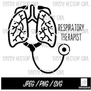 Respiratory Therapist SVG, Rt svg, Respiratory Therapy svg, Lungs svg, Rt png, Instant Download, PNG, Cut File for Silhouette, Cricut
