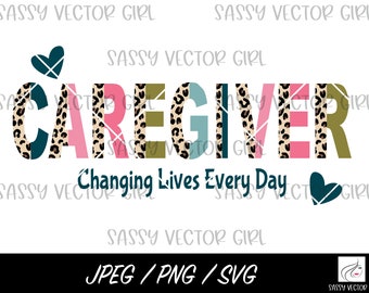 Caregiver png, Home Health Nurse png, Caregiver Shirt Design, Healthcare Instant Download, Nurse svg, Cut File for Silhouette, Cricut