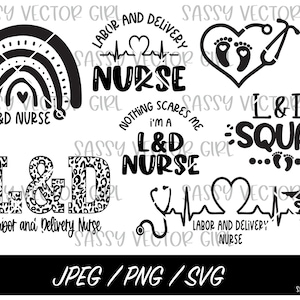 Arbeit und Lieferung Krankenschwester svg Bundle, L & D Krankenschwester svg, Arbeit und Lieferung png, Arbeit und Lieferung Squad svg, geschnittene Datei, sofortiger Download