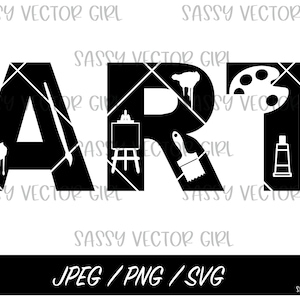 Art SVG, Art png, Art teacher svg, Art Shirt png, Cut File for Cricut Silhouette, Instant Download, Artist svg, Art Sublimation File