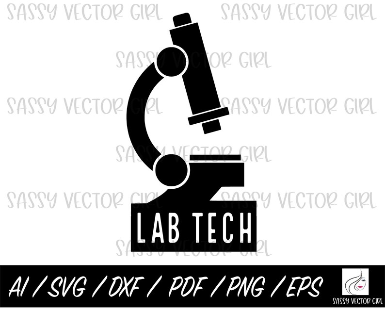 Lab Tech SVG Lab Technician Svg Lab Tech Microscope Svg Lab - Etsy