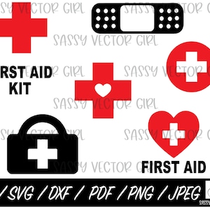 Erste Hilfe SVG, Erste Hilfe Png, Notfall Zeichen, Medizinische Clipart, Apotheke geschnitten, Medizin Tasche, Digitaler Download, Schneidedatei, Cricut, Silhouette