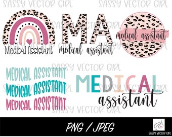 MA png, Arzthelferin Bundle png, Ma Shirt Design, Ma svg, Instant Download, Sublimationsdatei, geschnittene Datei Silhouette, Cricut