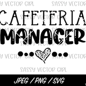 Gerente de cafeteria svg, Trabalhador de cafeteria SVG, Lunch Lady png, Equipe de merenda escolar, Arquivos cortados para Cricut, Silhueta, Download instantâneo