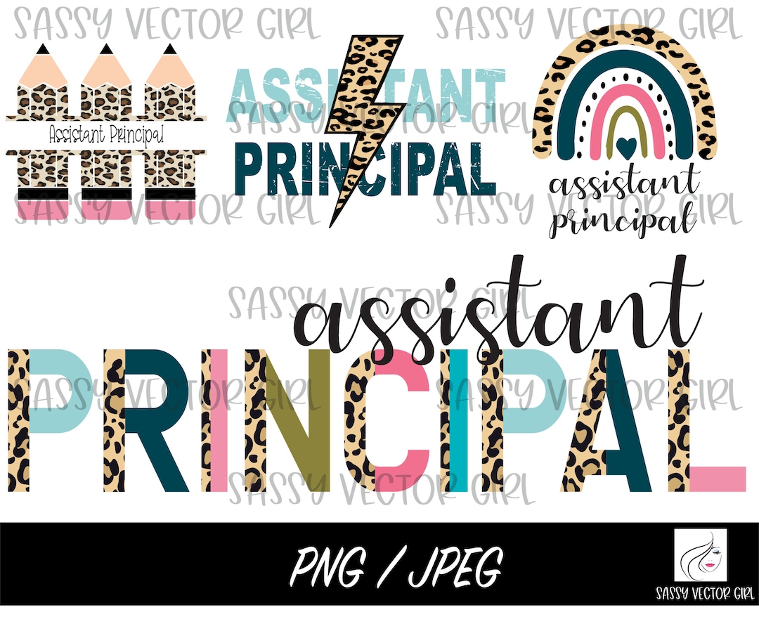 Assistant Principal PNG Bundle, Assistant Principal Sublimation File