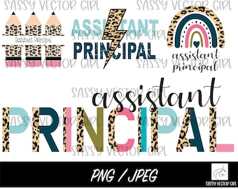Assistant Principal PNG Bundle, Assistant Principal Sublimation File, Assistant Principal Shirt png, Assistant Principal Rainbow Design