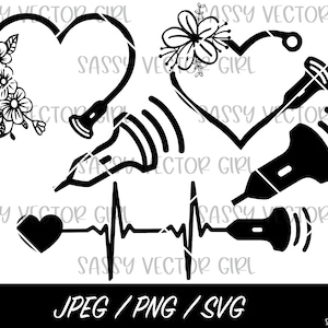 Ultraschall svg Bundle, Ultraschall Techniker svg, Sonographer svg, Ultraschall Tech png, Instant Download, Cut File für Cricut, RVT Rdms