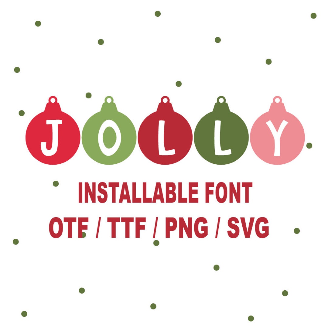 Christmas Ornaments Font TTF, Holiday Alphabet Letters Svg, Christmas