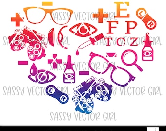 Optometry png, Glasses png, Optometry Heart png, Optometrist png, Ophthalmologist svg, Eye Doctor png, Optometrist Tech, Cut Files Cricut