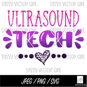 Ultrasonido png, Técnico de ultrasonido png, Sonógrafo Svg, Ultrasonido Tech svg, Descarga instantánea, Cortar archivo para Cricut, RVT Rdms