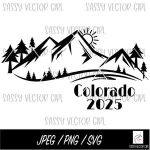 Viaggio in Colorado SVG, Viaggio in montagna png, Colorado svg, Viaggio in famiglia File di taglio per Cricut, Download digitale, Viaggio svg, Maglietta da campeggio