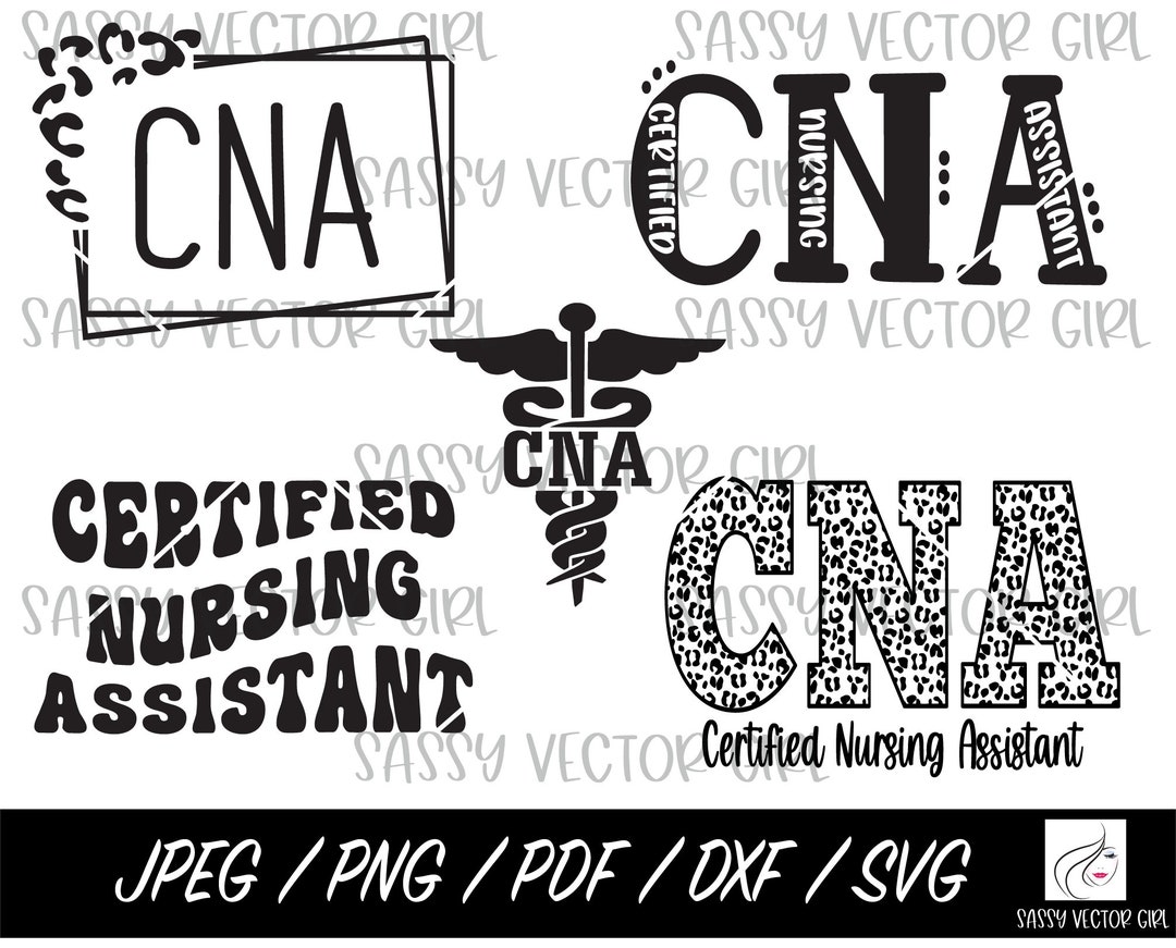 CNA Nurse Svg, Cna Bundle Svg, Certified Nursing Assistant Png, CNA ...