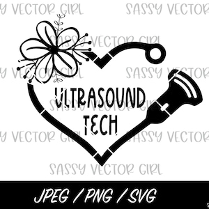 Tecnología de ultrasonido png, Ultrasonido svg, Técnico de ultrasonido svg, Sonógrafo Svg, Descarga instantánea, Cortar archivo para Cricut, RVT Rdms