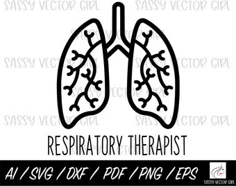 Atmungstherapeut SVG, Rt svg, Atemtherapie svg, Lunge svg, Rt png, Instant Download, PNG, Cut File for Silhouette, Cricut