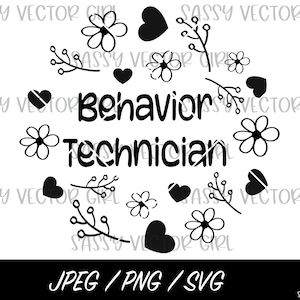 Behavior Technician svg, Behavior Tech png, Registered Behavior Tech svg, Cut File, Digital Download