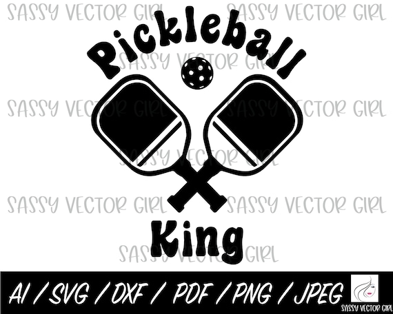 Pickleball King SVG, Pickleball png, Just One More game svg,  svg, Pickleball Shirt Design, Instant Download, Cut File Cricut Silhouette