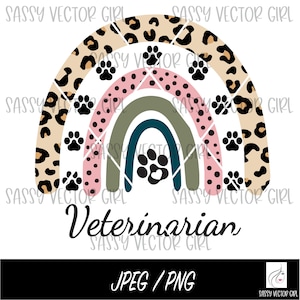Vet Rainbow Png, Veterinary Shirt png, Veterinary Leopard Instant Download, Veterinary Medicine png
