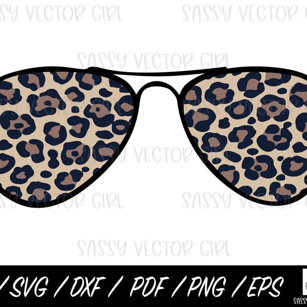 Leopard Print With Sunglasses - Etsy