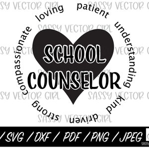 School Counselor svg, School Counselor Cut File, Psychologist svg, Counselor png, Counselor Shirt svg, School Counselor Sublimation png