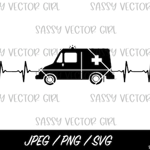 Ambulance svg, EMS svg, EMT Svg, Ultrasound Tech png, Paramedic svg, Instant Download, Emergency Medical Services png, Cut File for Cricut