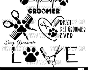 Dog Groomer SVG Bundle, Dog Groomer png, Pet Groomer Png, Dog Groomer Cut File, Instant Download, Dog Grooming svg, Dog Groomer Shirt svg