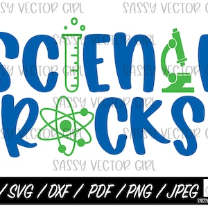 Science Rocks SVG, Science Teacher png, Science Cut File, Science Shirt svg, Cut Files, Cricut, Silhouette, Instant Download