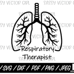 Respiratory Therapist SVG, Rt svg,  Respiratory Therapy svg, Lungs svg, Rt png, Instant Download, PNG, Cut File for Silhouette, Cricut