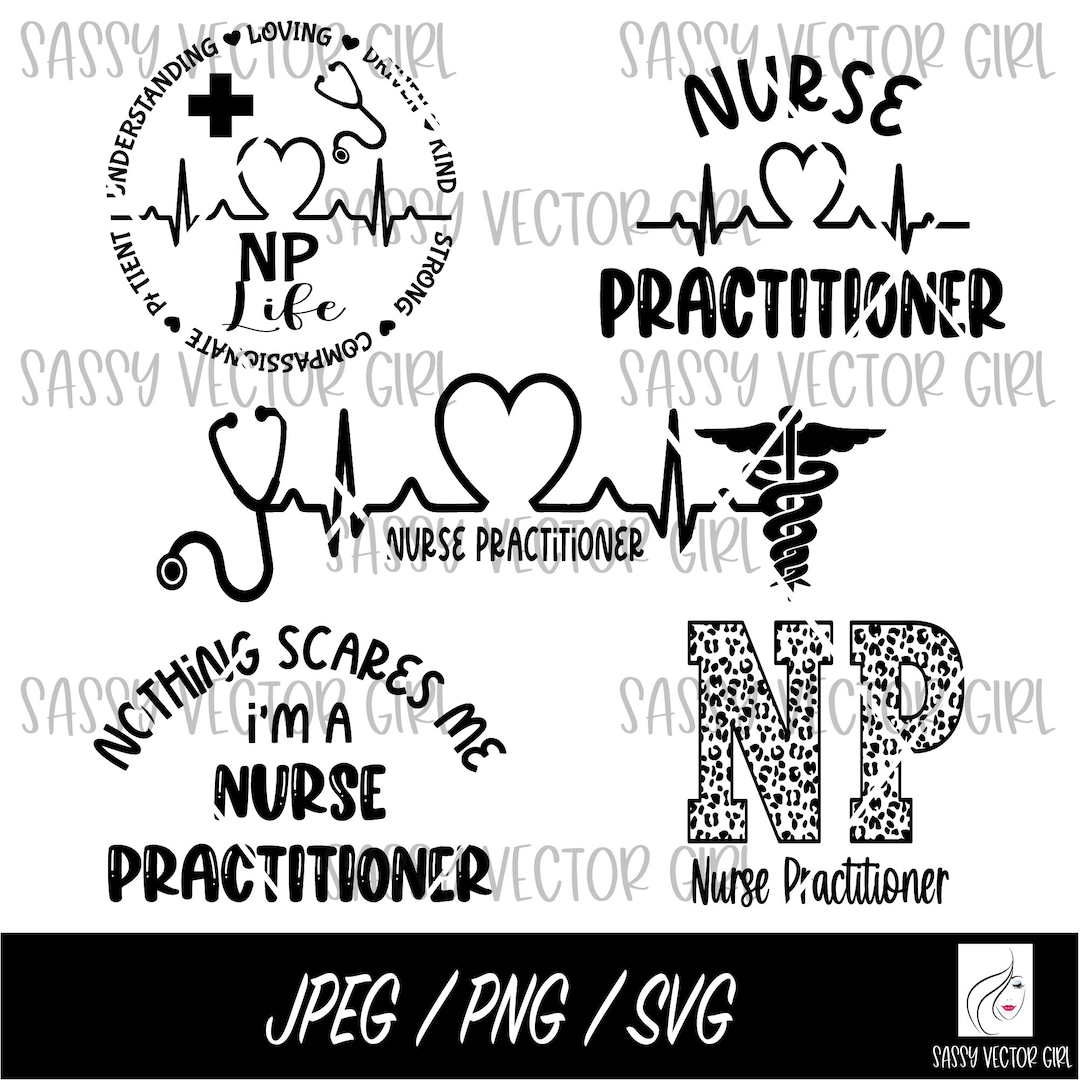 Nurse Practitioner Svg Bundle, Nurse Practitioner Png, Nurse Svg