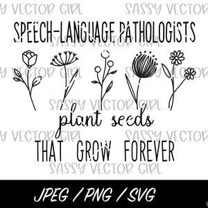 Speech Language Pathologist SVG, SLP Cut File,  Speech Therapist Clipart, SLP png, Cut Files for Cricut and Silhouette, Instant Download