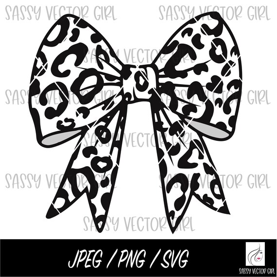 Leopard Bow Png, Leopard Coquette Bow Png, Retro Cheetah Bow For Sublimation, Leopard Bow svg, Bow Cut File