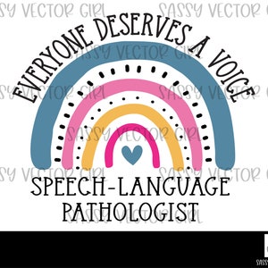 Logopädie/Pathologen PNG, Slp png, SLP Regenbogen, Logopädie Rainbow, SLP png, Cut Files Cricut und Silhouette, Instant Download