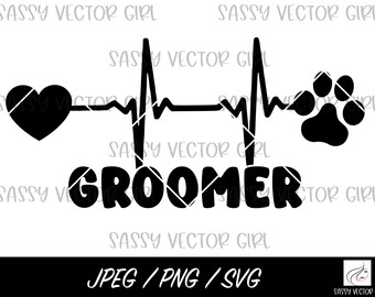 Pet Groomer svg, Pet Groomer png, Dog Groomer svg, Cat Groomer svg, Instant Download, Cut Files