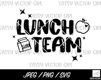 Equipo de almuerzo svg, Equipo de cafetería svg, Trabajador de cafetería, Señora del almuerzo png, Personal del almuerzo escolar, Archivos cortados para Cricut, Silueta, Descarga instantánea