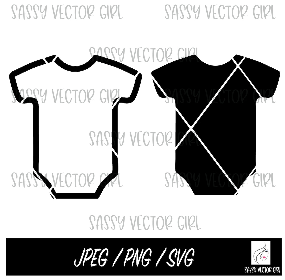 Baby Onesie Svg, Bodysuit Svg, Baby Shower Png, Nursery Svg, Onesie Cut ...